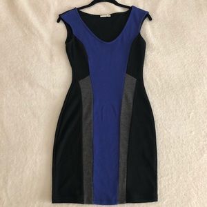 body con dress with V neck